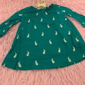 BabyGap shirt. Green with bunny pattern
